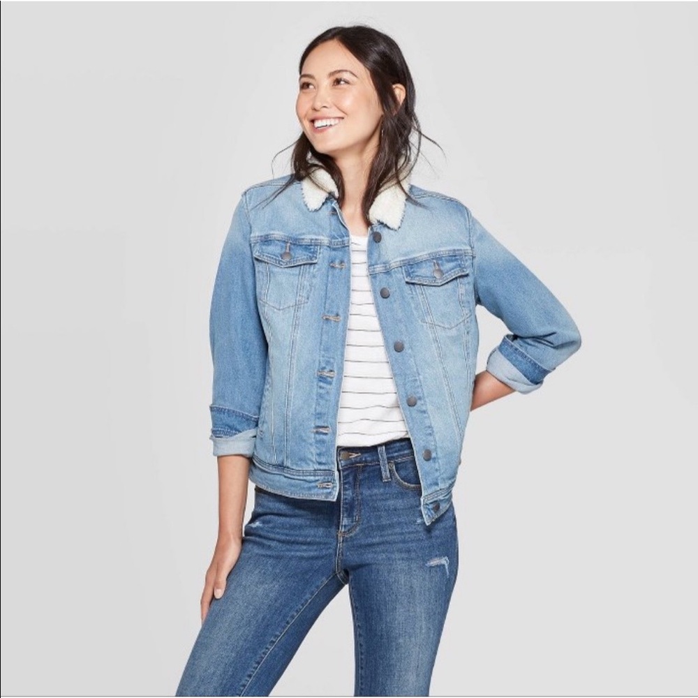 Target Sherpa-Collar Denim Jacket from Universal Thread